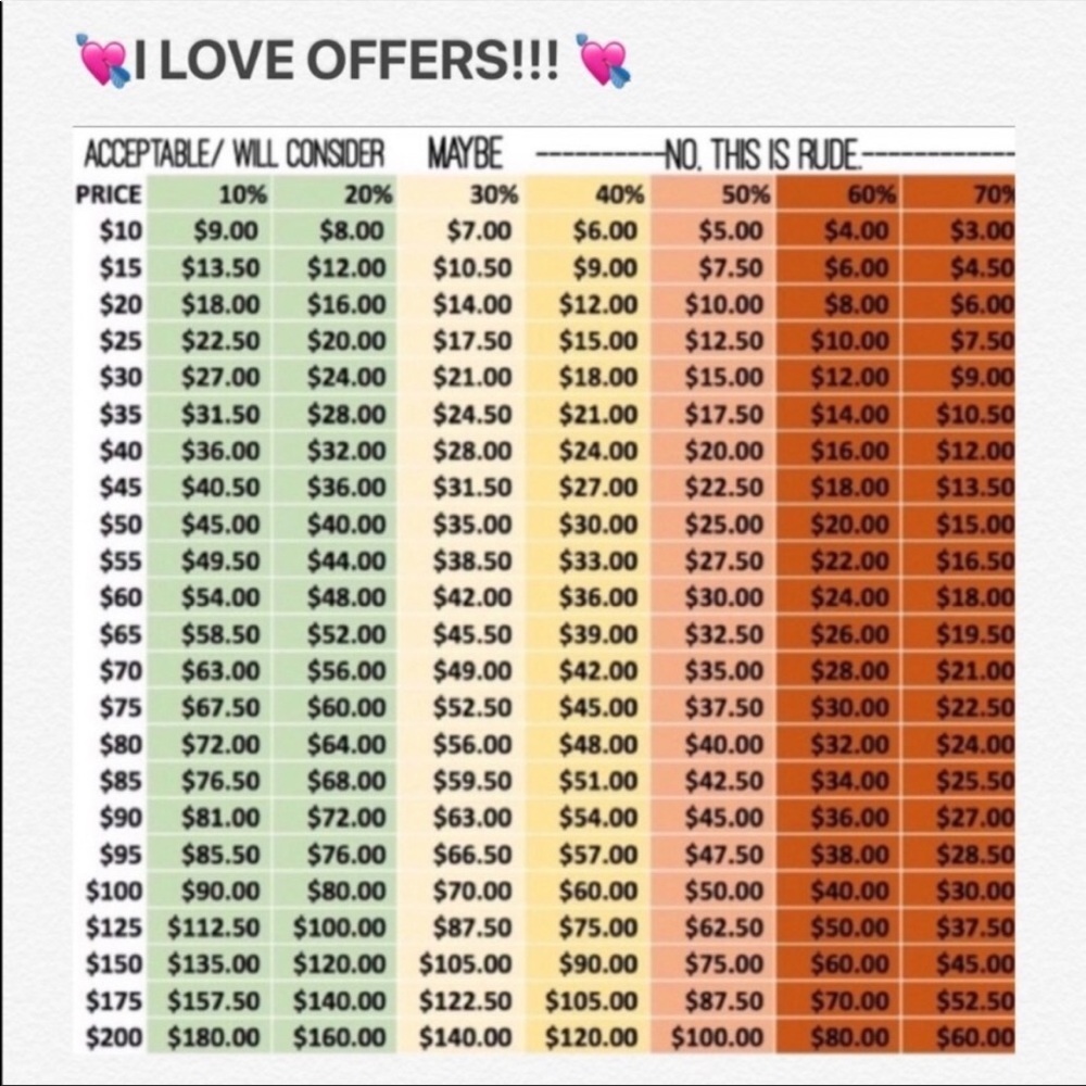 OFFERS!!